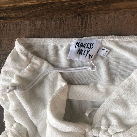 Princess Polly Loriella Ring Detail Crop Top White - Picture 5 of 6